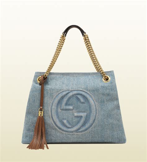 gucci baggy jeans|gucci denim shoulder bag.